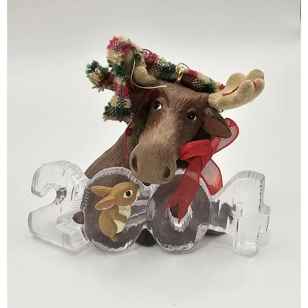 Hallmark Keepsake Cool Decade 2004 Moose Ornament Collector's Series QX8134